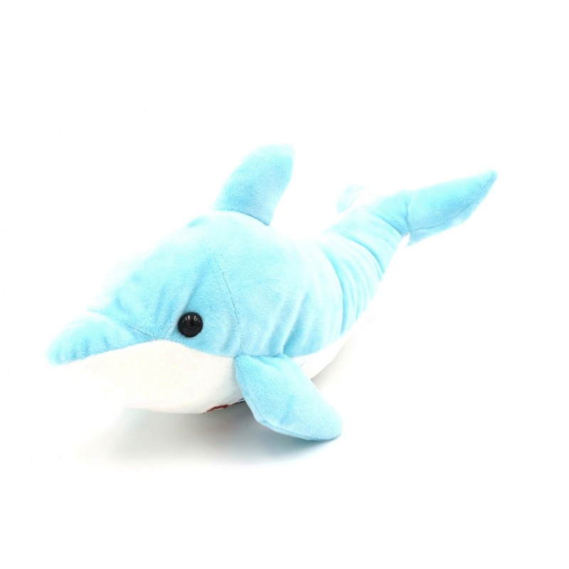 Zoomarine Dolphin stuffed toy in pink, blue or grey 14in