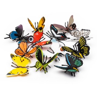 Set of 12 butterfly figurines