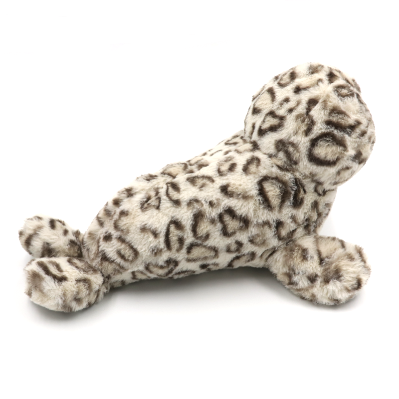 Harbour seal plush toy backview