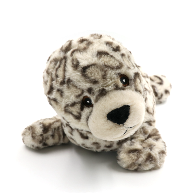 Harbour seal plush toy, front view